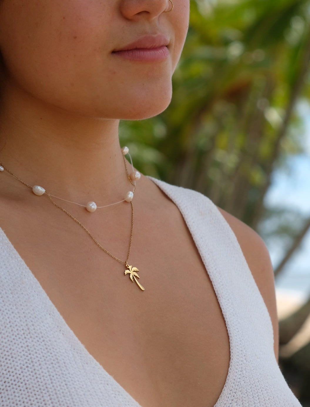 Floating Pearl Necklace