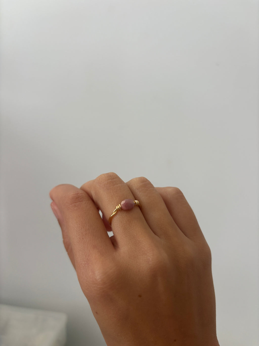 Rhodonite Flat Ring