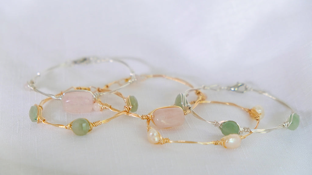 Origin Bracelet with Rose Quartz