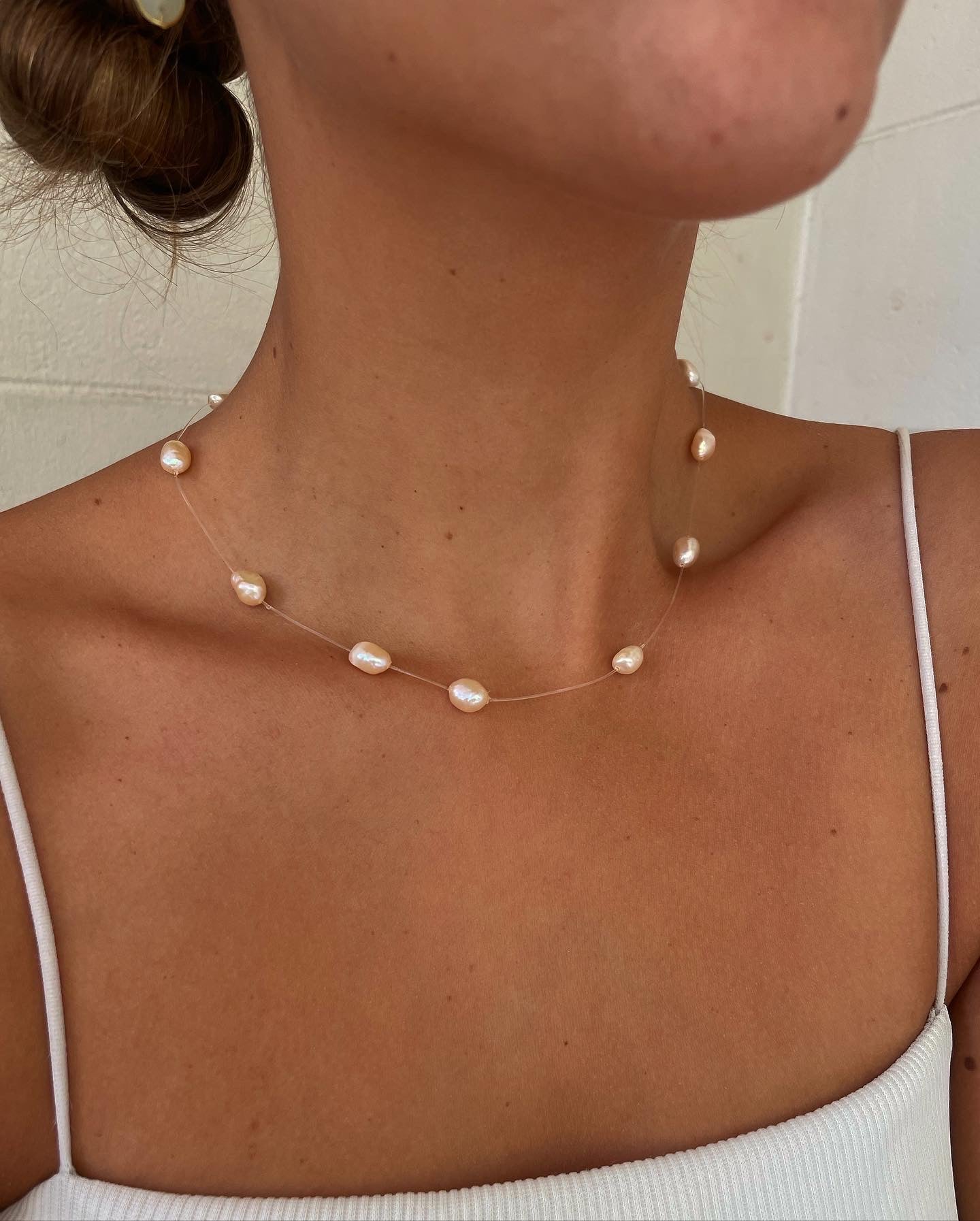 Floating Pearl Necklace