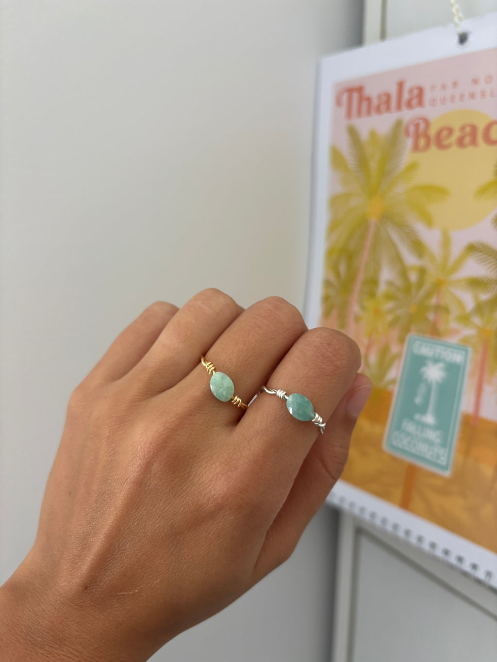 Amazonite Flat Ring