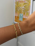 Peridot Wave Bracelet