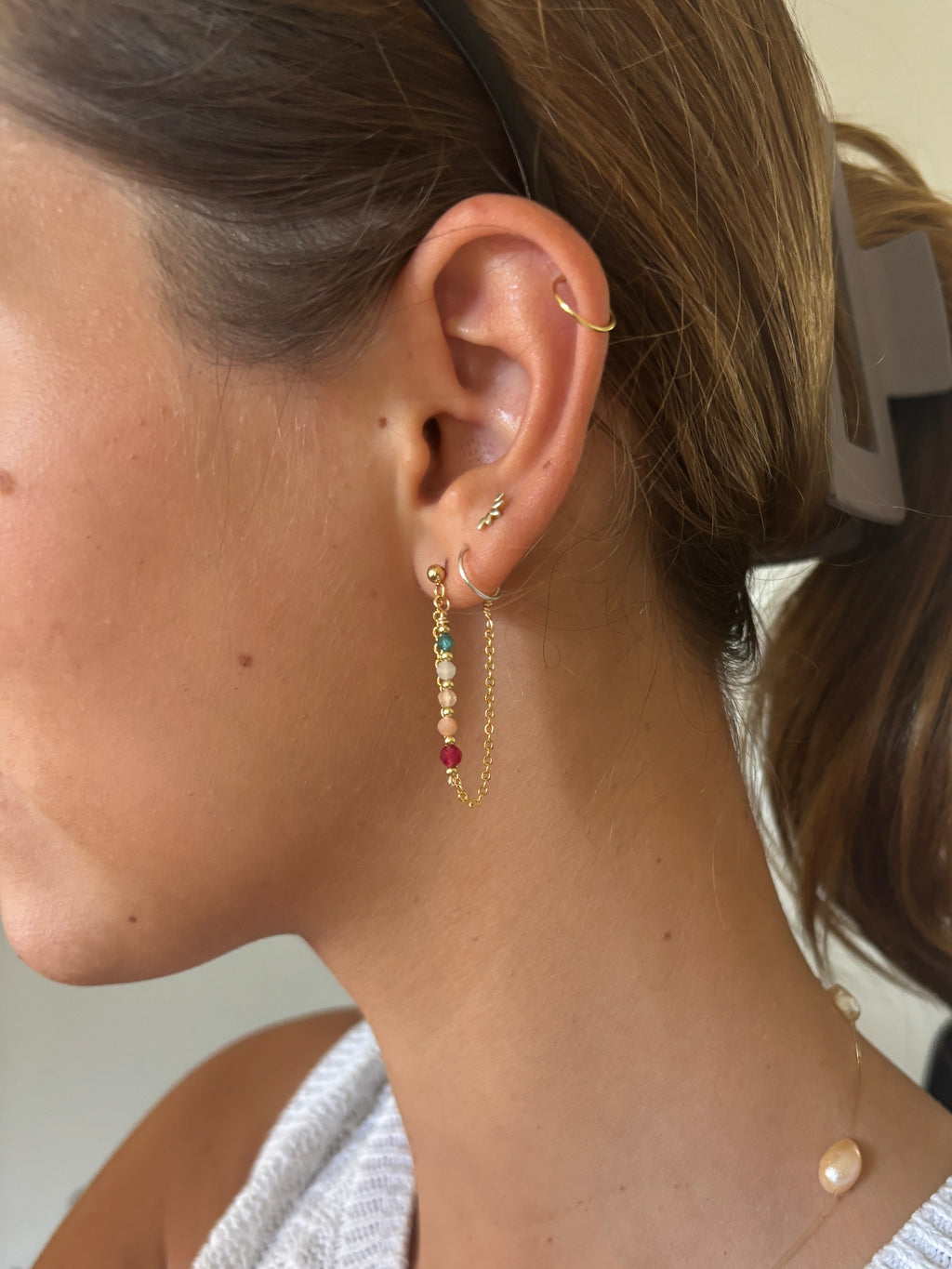 Rainbow Cascade Earrings