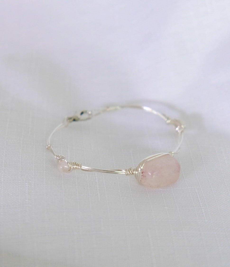 Origin Bracelet with Rose Quartz