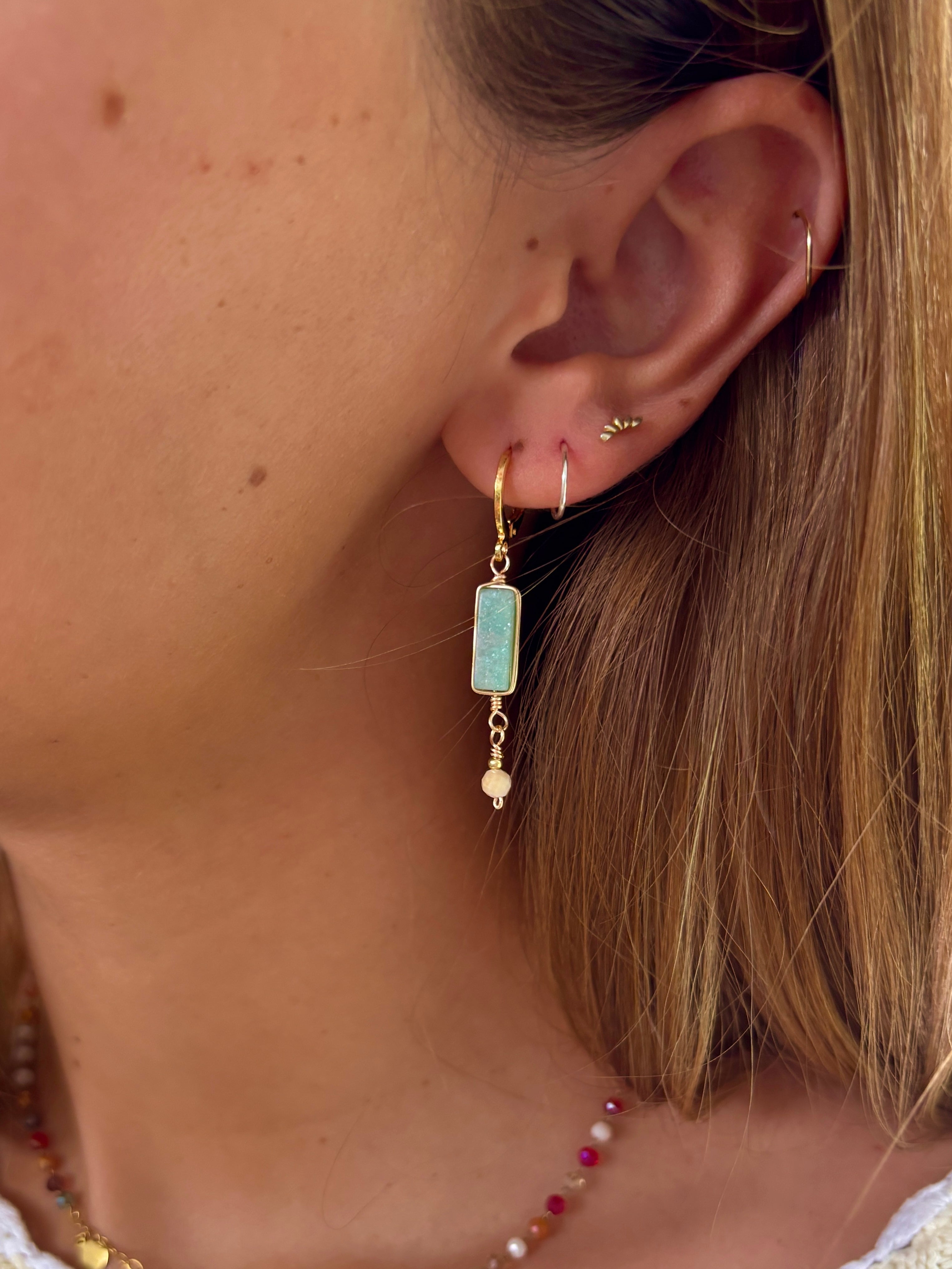 Shoreline Moonstone Earrings