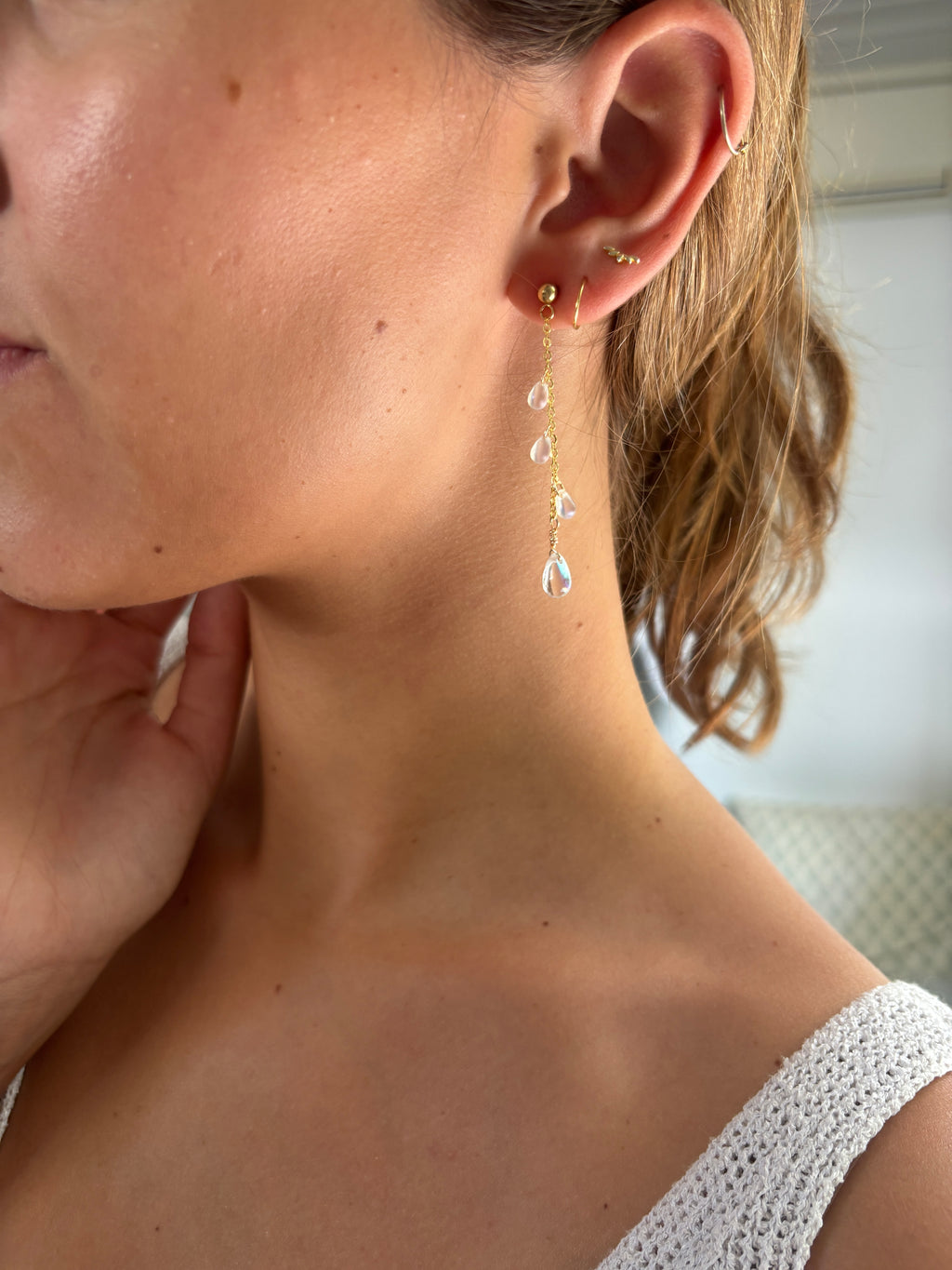 Crystal Cascade Earrings