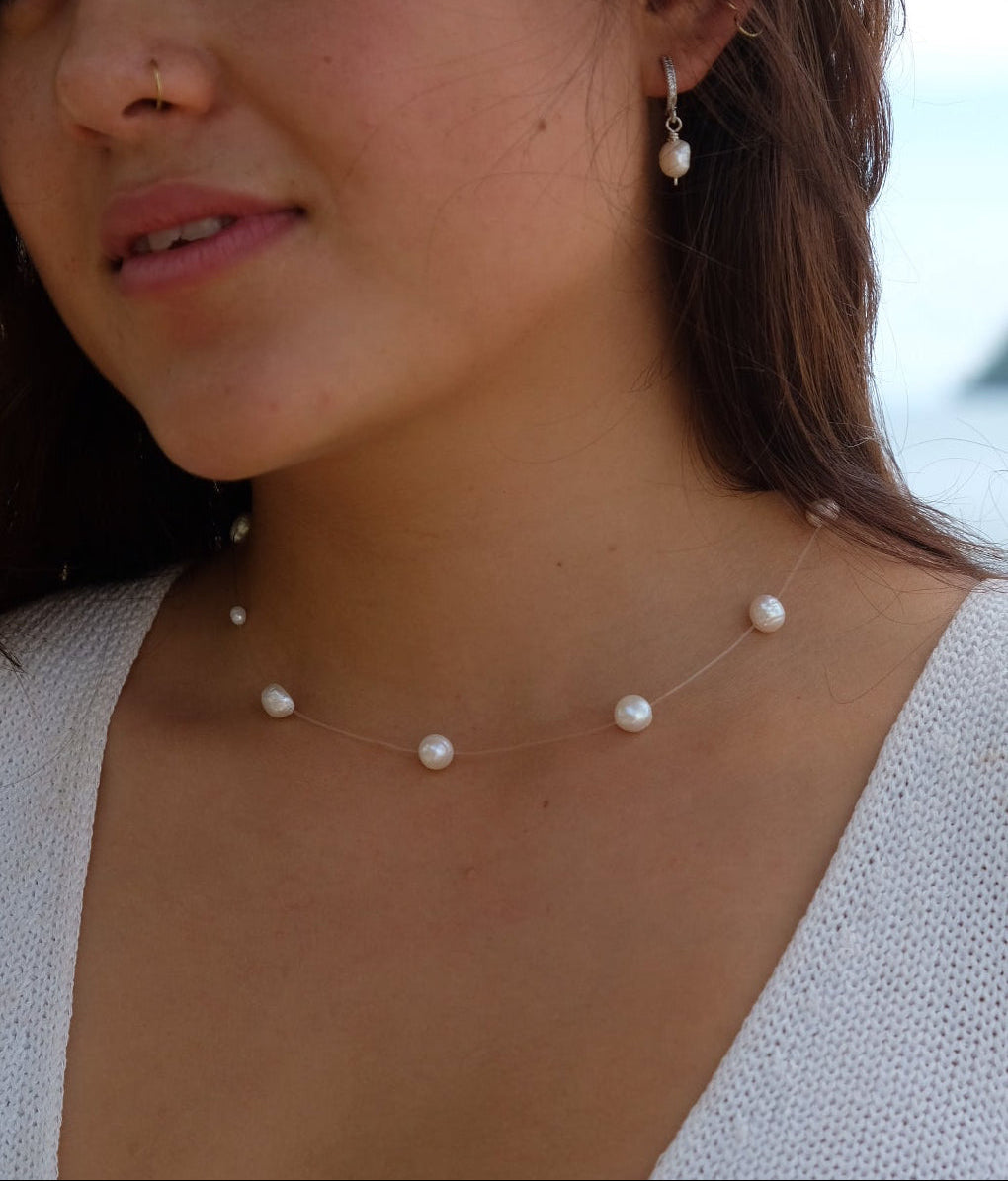 Floating Pearl Necklace