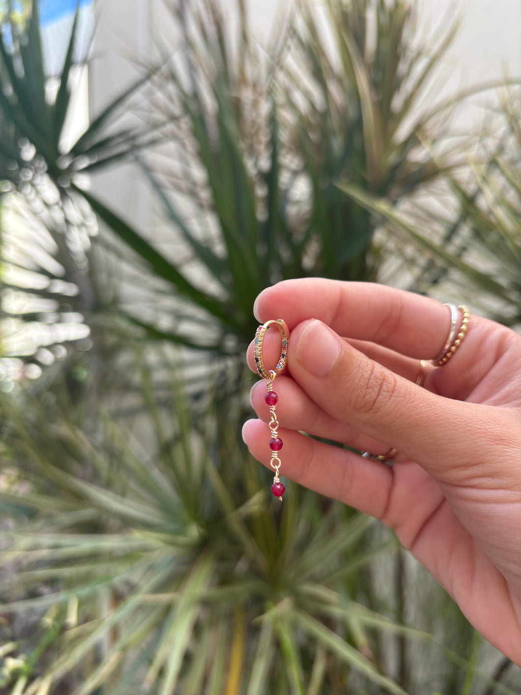 Tropical Hibiscus Hoops
