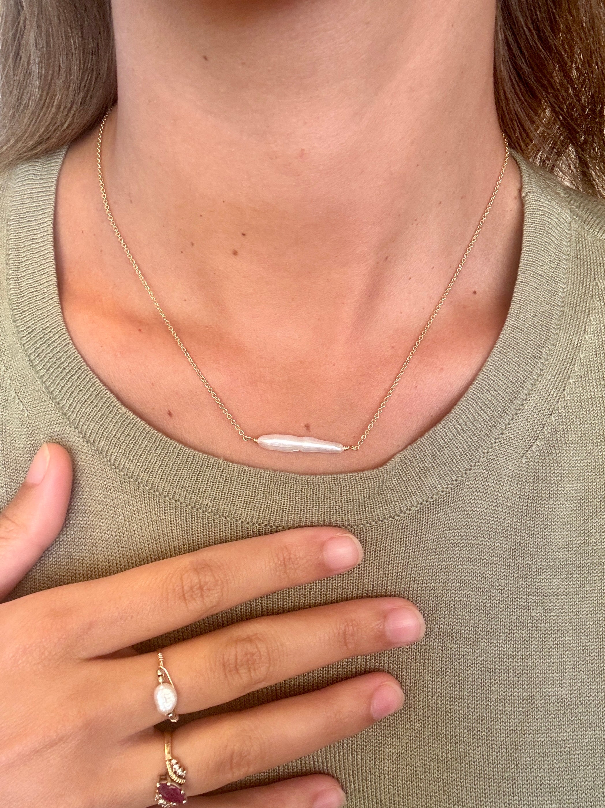 Biwa Necklace