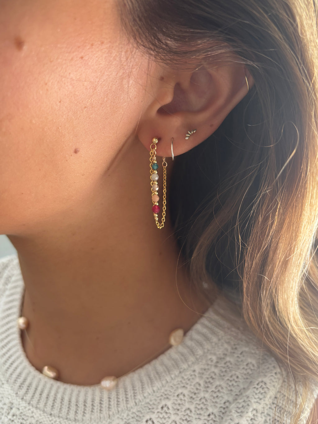 Rainbow Cascade Earrings