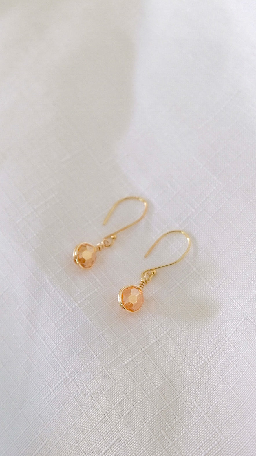 Millie Earrings in Champagne