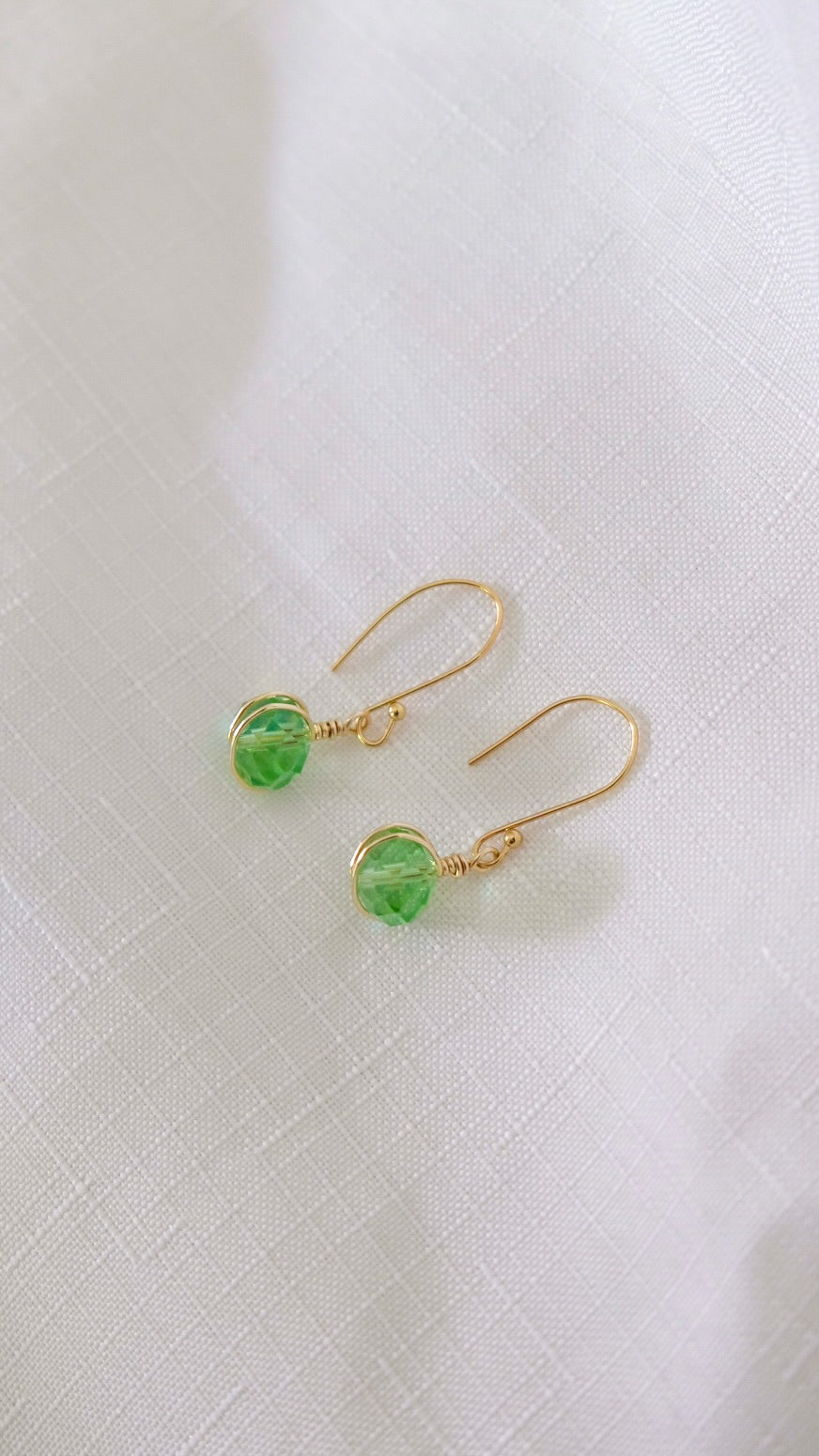 Millie Earrings in Spring Green