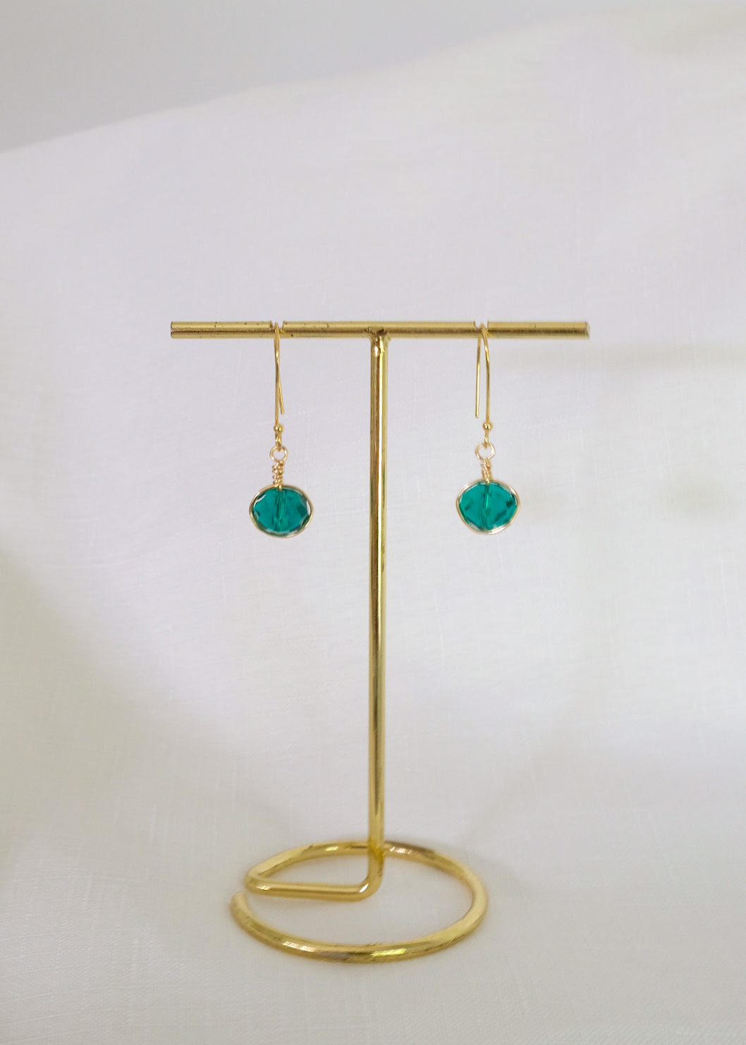 Millie Earrings in Sea Green