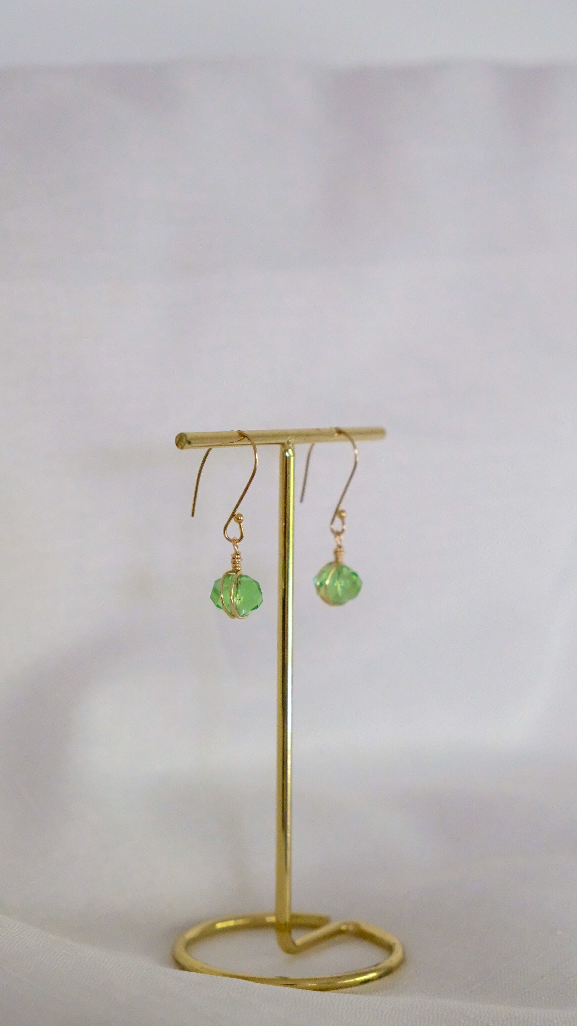 Millie Earrings in Spring Green