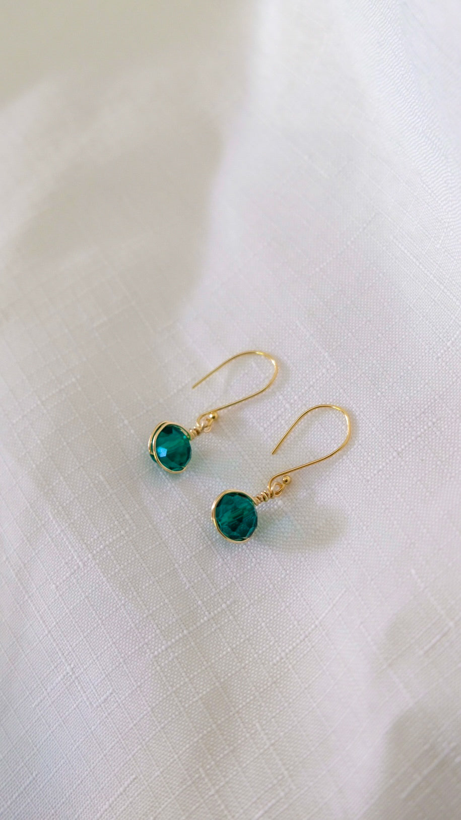 Millie Earrings in Sea Green