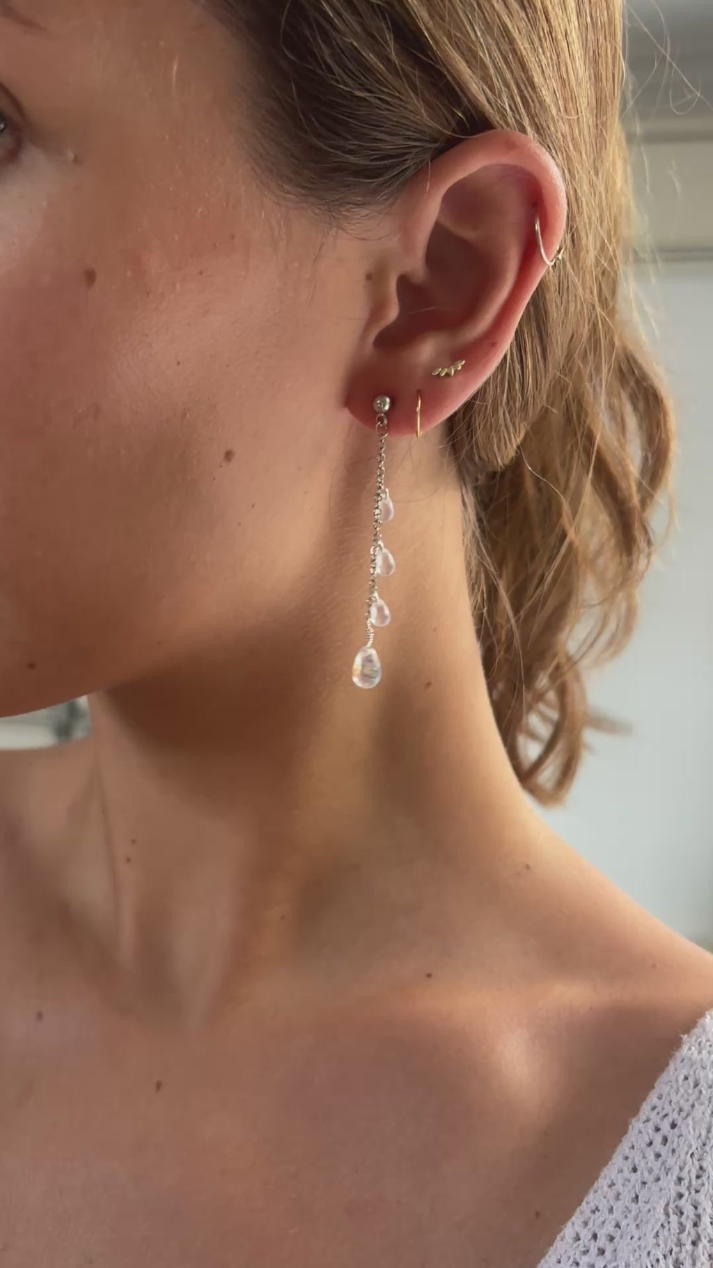 Crystal Cascade Earrings